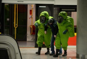 Atak chemiczny na warszawskie metro - ćwiczenia