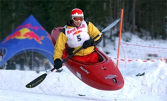 redbull snow kayak race