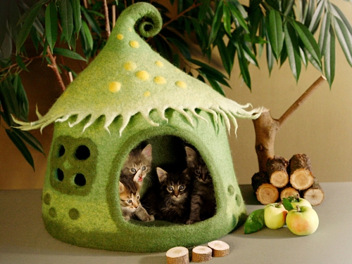 ciekawe domki dla kotów
