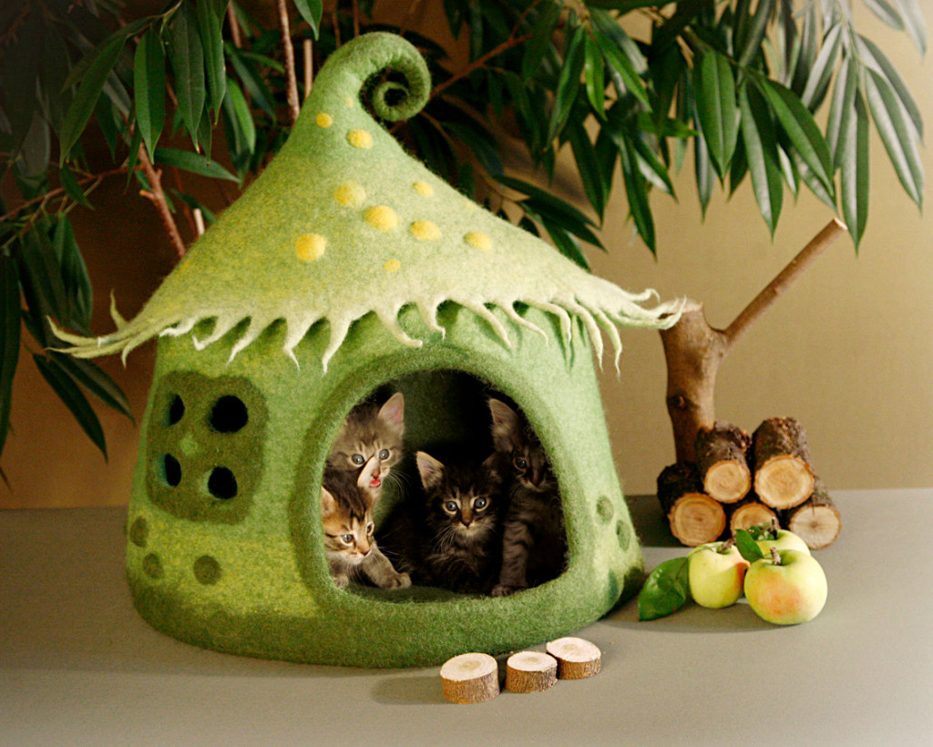 bajkowe domki dla kotów